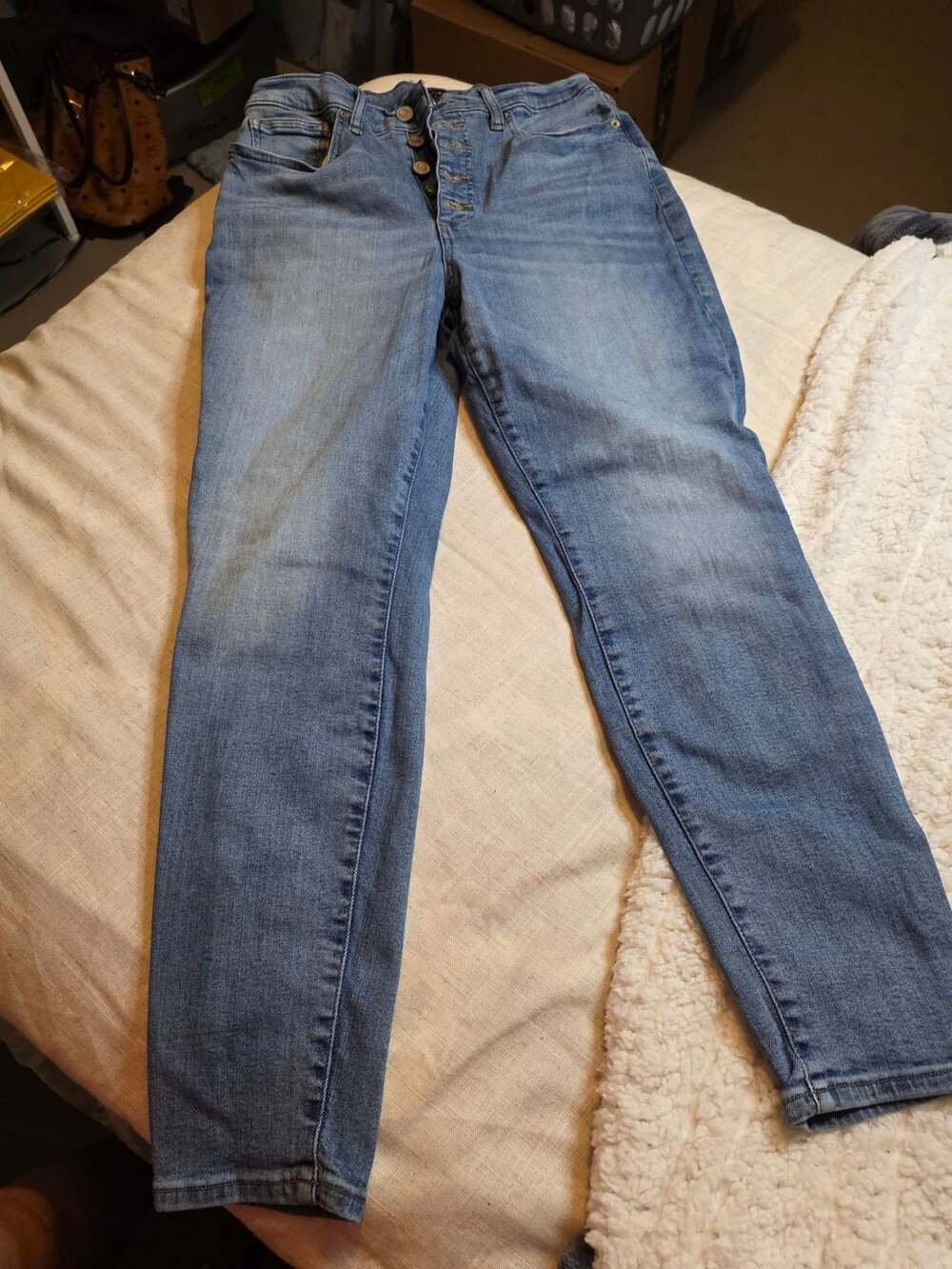 Lucky Brand High Rise button fly Skinny Bridgette Jeans Size 10/30 Ankle